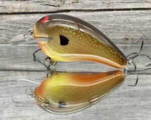 Black Label Balsa - Ricochet - Signature Series Custom Balsa Crankbait - Pumpkin Seed Color