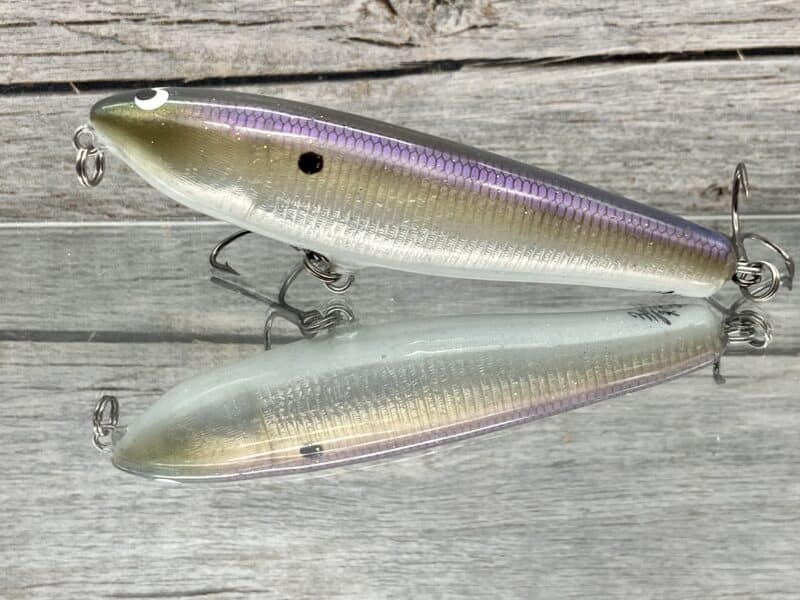 Black Label Balsa - Law Dawg - Signature Series Custom Balsa Topwater-  Foiled Herring Color - Wood Bait Country