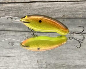 Black Label Balsa - Tapout Jr - Signature Series Custom Balsa Crankbait - Burnt Granny Color