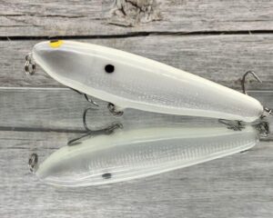 Black Label Balsa - Law Dawg - Signature Series Custom Balsa Topwater- Foiled Bone Color