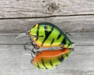Black Label Balsa - Wreck Signature Series Crankbait - Foiled Fire Tiger Color - Zoom WEC E-1