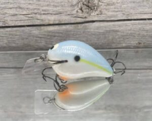 Black Label Balsa - Wreck Jr. - Custom Balsa Squarebill Crankbait - Sexy Shad Color