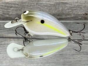 Black Label Balsa - Peanut - Balsa Crankbait - Chartreuse Shad - Zoom WEC Mutt