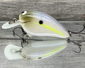 Black Label Balsa - Peanut - Balsa Crankbait - Chartreuse Shad - Zoom WEC Mutt