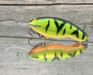 Black Label Balsa - Tapout Jr - Signature Series Custom Balsa Crankbait - Foiled Fire Tiger Color
