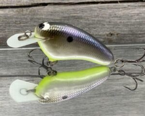 Black Label Balsa - Hickster - Balsa Crankbait - American Shad Chartreuse Belly - Zoom WEC Hicky