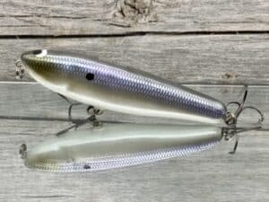 Black Label Balsa - Law Dawg - Custom Balsa Topwater- American Shad Color