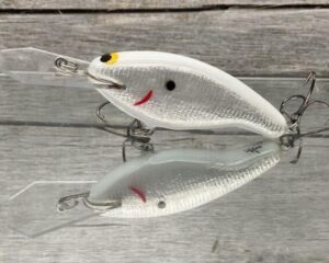 Black Label Balsa - Tapout - Signature Series Custom Balsa Crankbait - White Knight Color