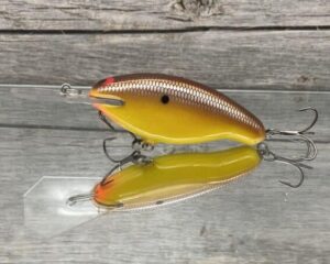 Black Label Balsa - Tapout - Custom Balsa Crankbait - Spicy Mustard Color
