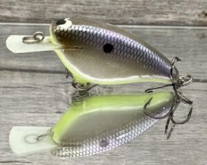 Black Label Balsa - Bacon - Balsa Crankbait - American Shad Chartreuse Belly Color