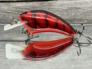 Black Label Balsa - Speedy - Hybrid Squarebill Crankbait - Fire Craw Color