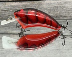 Black Label Balsa - Speedy - Hybrid Squarebill Crankbait - Fire Craw Color