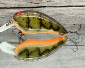 Black Label Balsa - Turbo - Custom Balsa Crankbait - Phantom Green Craw Color