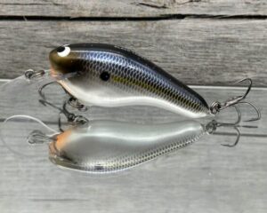 Black Label Balsa - K II SR - Custom Balsa Crankbait - Threadfin Shad Pearl Color