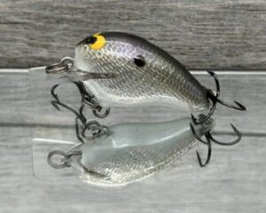 Black Label Balsa - Runt- Custom Balsa Crankbait - Gizzard Shad Foil Color