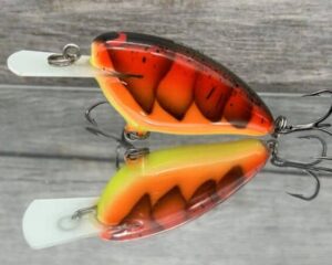 Black Label Balsa - Bacon MR - Balsa Crankbait - 3 Alarm Craw Color