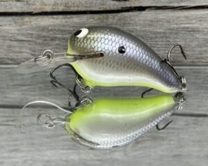 Black Label Balsa - Rumble MR - Custom Balsa Crankbait - American Shad Chartreuse Belly Color