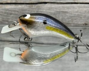 Black Label Balsa - Speedy - Signature Series Hybrid Squarebill Crankbait - Foiled Threadfin Color