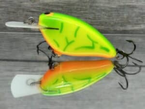 Black Label Balsa - Bacon MR - Balsa Crankbait - Lime Coach Dog Color