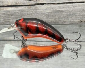 Black Label Balsa - Speedy - Signature Series Hybrid Squarebill Crankbait - Foiled Red Craw Color