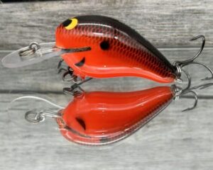 Black Label Balsa - Rumble MR - Custom Balsa Crankbait - Fireball Color