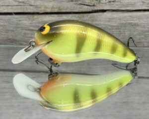 Black Label Balsa - Turbo - Custom Balsa Crankbait - Faded Perch Color