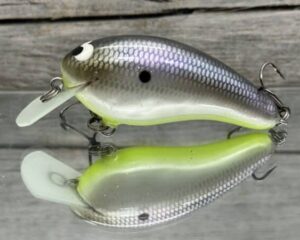 Black Label Balsa - Turbo - Custom Balsa Crankbait - American Shad Chartreuse Belly Color