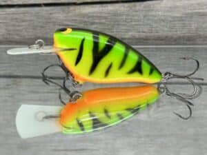 Black Label Balsa - Bacon MR - Balsa Crankbait - Fire Tiger Color