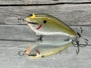 Black Label Balsa - Shiver 7 Signature Series - Custom Balsa Crankbait - Foiled Olive Shad Color