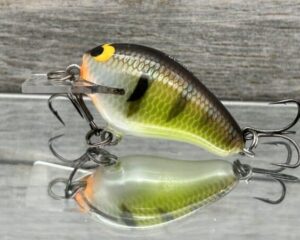 Black Label Balsa - Runt- Custom Balsa Crankbait - Bold Bluegill Color