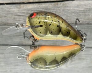 Black Label Balsa - Rumble MR - Custom Balsa Crankbait - Phantom Green Craw Color