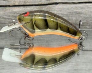 Black Label Balsa - Speedy - Hybrid Squarebill Crankbait - Phantom Green Craw Color