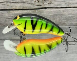 Black Label Balsa - Turbo - Custom Balsa Crankbait - Fire Tiger Color