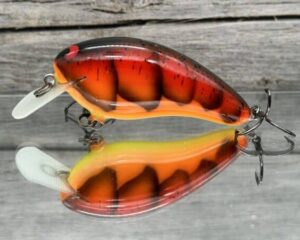 Black Label Balsa - Turbo - Custom Balsa Crankbait - 3 Alarm Craw Color