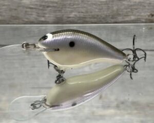 Black Label Balsa - Shiver 7 - Custom Balsa Crankbait - Bone Ozark Color