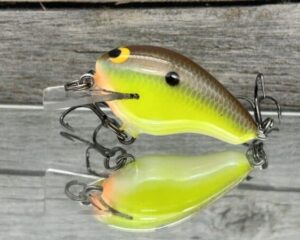 Black Label Balsa - Runt- Custom Balsa Crankbait - River Bream Color