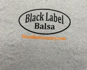 Black Label Balsa/Wood Bait Country - Preshrunk Cotton Tee - Sport Grey Color