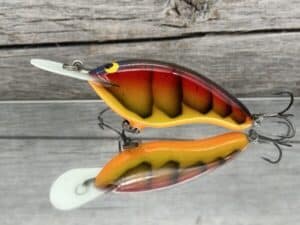 Black Label Balsa - The .38 - Balsa Crankbait - Spring Craw Color