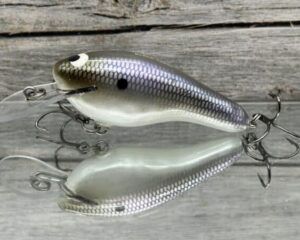 Black Label Balsa - K II SR - Custom Balsa Crankbait - American Shad Color