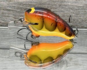 Black Label Balsa - Runt- Custom Balsa Crankbait - Spring Craw Color