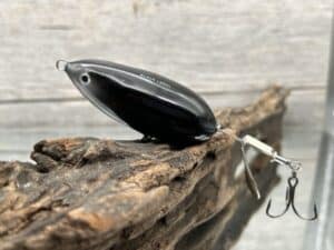 Black Label Balsa - Battle Toad - Custom Balsa Topwater Plopper - Black Widow Color