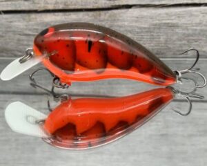 Black Label Balsa - Turbo - Custom Balsa Crankbait - Delta Craw Color