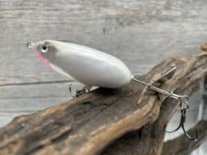 Black Label Balsa - Battle Toad - Custom Balsa Topwater Plopper - Snowball Color