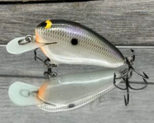 Black Label Balsa - Rattling Peanut - Balsa Crankbait - Gizzard Shad Pearl Color
