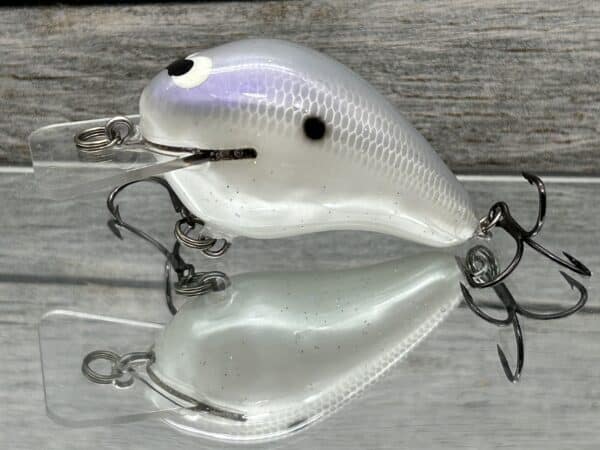 Black Label Balsa - Wreck - Balsa Squarebill - Shimmer Shad Color - Zoom  WEC E-1 - Wood Bait Country