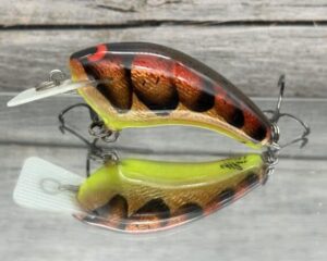 Black Label Balsa - Speedy - Signature Series Hybrid Squarebill Crankbait - Foiled 3 Alarm Craw Color