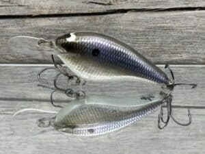 Black Label Balsa - Shiver 7 Signature Series - Custom Balsa Crankbait - Foiled American Shad Color