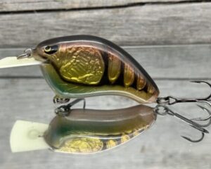 The Lure Forge - The Twenty-2 Rattling Squarebill Crankbait - Natural Craw Color