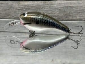 Black Label Balsa - K II SR - Custom Balsa Crankbait - Bad Shad Color