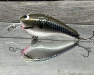 Black Label Balsa - K II SR - Custom Balsa Crankbait - Bad Shad Color